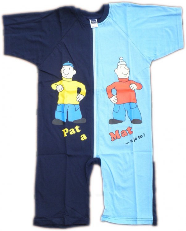 Overal Pat a Mat DĚTSKÝ PM krátký rukáv | TEXTIL PAT & MAT - Overal Pat a Mat Overal Pat a Mat DĚTSKÝ PM krátký rukáv | TEXTIL PAT & MAT - Overal Pat a Mat