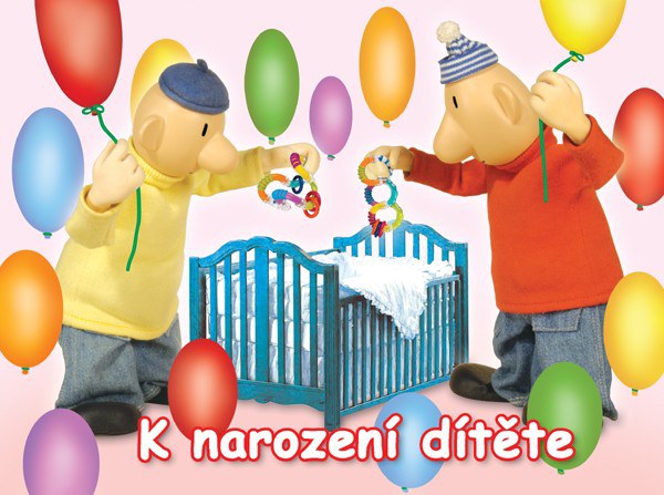 Blahopřání Pat a Mat Narození dítěte | DÁRKOVÉ PŘEDMĚTY - BLAHOPŘÁNÍ PAT a MAT