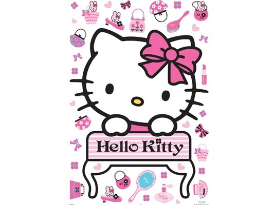 Maxi nálepka Hello Kitty | Dětské dekorace - Dekorace Hello Kitty Maxi nálepka Hello Kitty | Dětské dekorace - Dekorace Hello Kitty