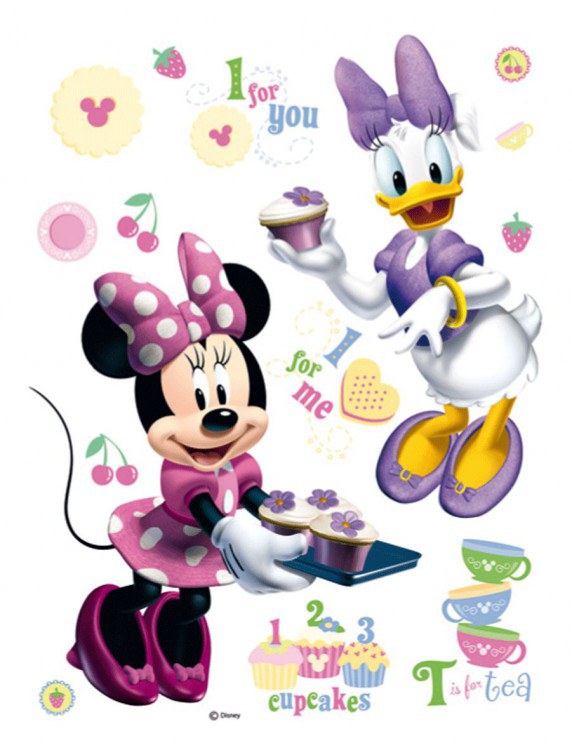 Maxi nálepka na zeď Minie a kamarádka | Dětské dekorace - Dekorace Mickey Mouse Maxi nálepka na zeď Minie a kamarádka | Dětské dekorace - Dekorace Mickey Mouse