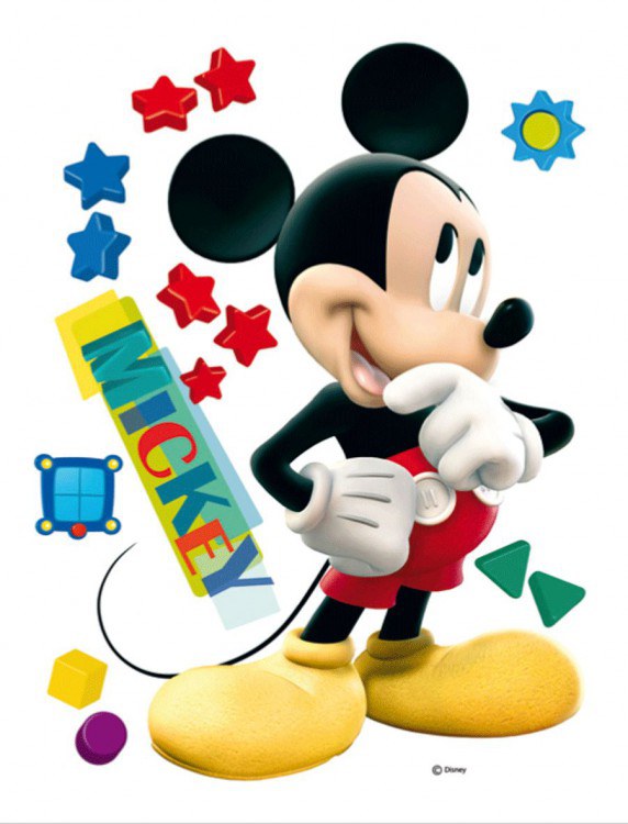 Maxi nálepka na zeď Mickey Mouse | Dětské dekorace - Dekorace Mickey Mouse Maxi nálepka na zeď Mickey Mouse | Dětské dekorace - Dekorace Mickey Mouse