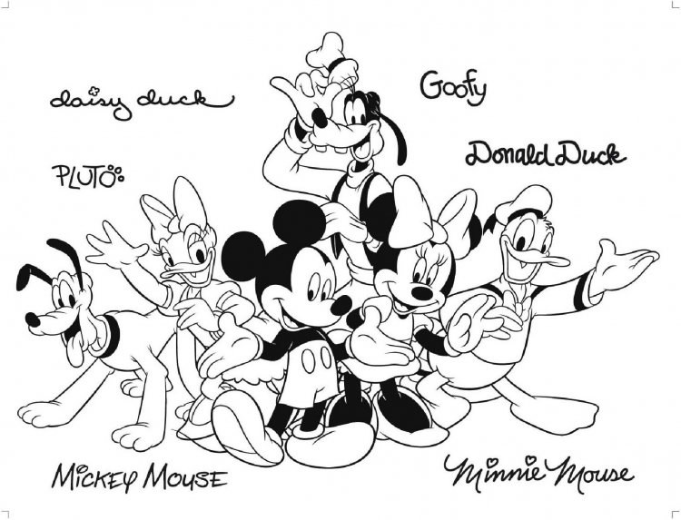 Maxi semišová nálepka na zeď Mickey a kamarádi black | Dětské dekorace - Dekorace Mickey Mouse Maxi semišová nálepka na zeď Mickey a kamarádi black | Dětské dekorace - Dekorace Mickey Mouse