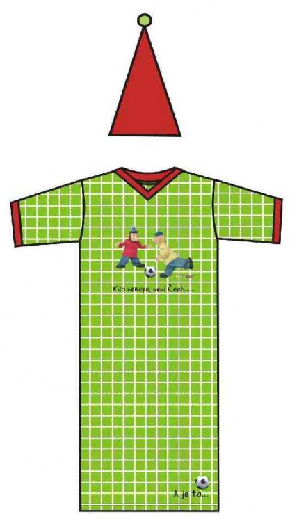 NOČNÍ KOŠILE DĚTSKÁ PAT a MAT FOTBAL káro zelené | TEXTIL PAT & MAT - Noční košile Pat a Mat pro děti NOČNÍ KOŠILE DĚTSKÁ PAT a MAT FOTBAL káro zelené | TEXTIL PAT & MAT - Noční košile Pat a Mat pro děti