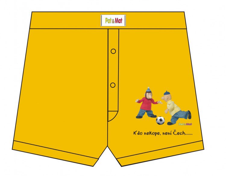 Trenýrky Pat a Mat fotbal žlutá | Pat a Mat - Trenýrky Pat a Mat Trenýrky Pat a Mat fotbal žlutá | Pat a Mat - Trenýrky Pat a Mat