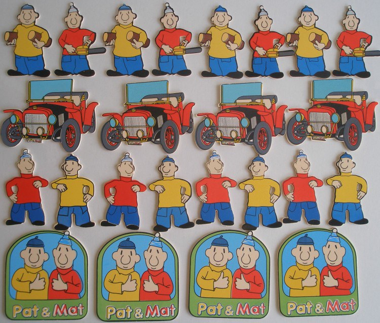 Mini pěnové figurky Pat a Mat | DĚTSKÉ DEKORACE - DEKORACE PAT a MAT Mini pěnové figurky Pat a Mat | DĚTSKÉ DEKORACE - DEKORACE PAT a MAT