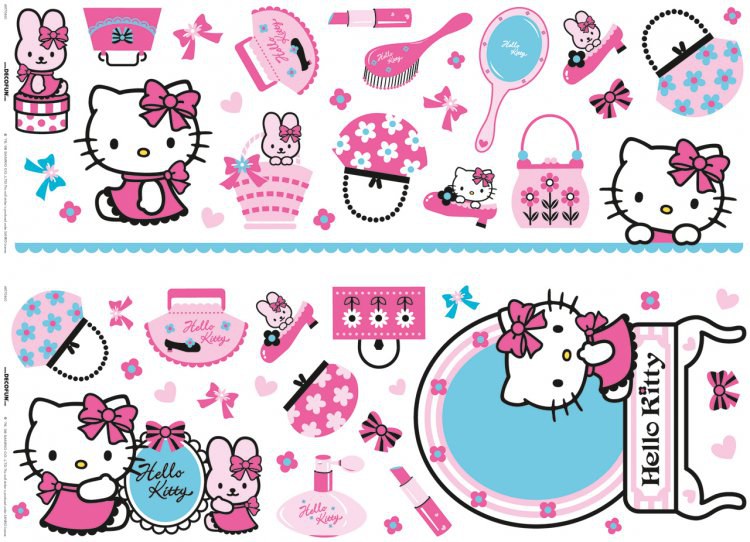Nálepky na zeď Hello Kitty | DĚTSKÉ DEKORACE - DEKORACE HELLO KITTY Nálepky na zeď Hello Kitty | DĚTSKÉ DEKORACE - DEKORACE HELLO KITTY