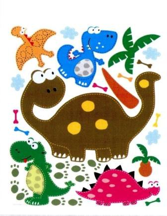 Maxi nálepka na zeď Dinosaurus | DĚTSKÉ DEKORACE - DĚTSKÉ DEKORACE RŮZNÉ