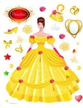 Maxi nálepka na zeď Princezna | DĚTSKÉ DEKORACE - DEKORACE PRINCEZNY Maxi nálepka na zeď Princezna | DĚTSKÉ DEKORACE - DEKORACE PRINCEZNY