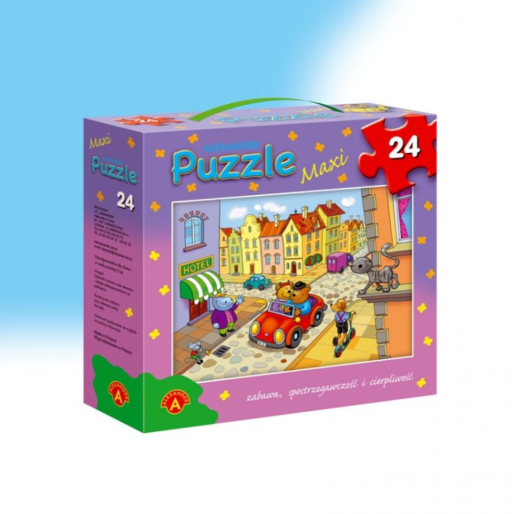 Puzzle Maxi 20 dílů-Městečko | HRAČKY - HRY ALEXANDER